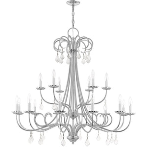HomeRoots Multi Light Dimmable Chandelier - Modern Steel Design with Cylinder Shades for Versatile Illumination 687220