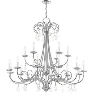 HomeRoots Multi Light Dimmable Chandelier - Modern Steel Design with Cylinder Shades for Versatile Illumination 687220