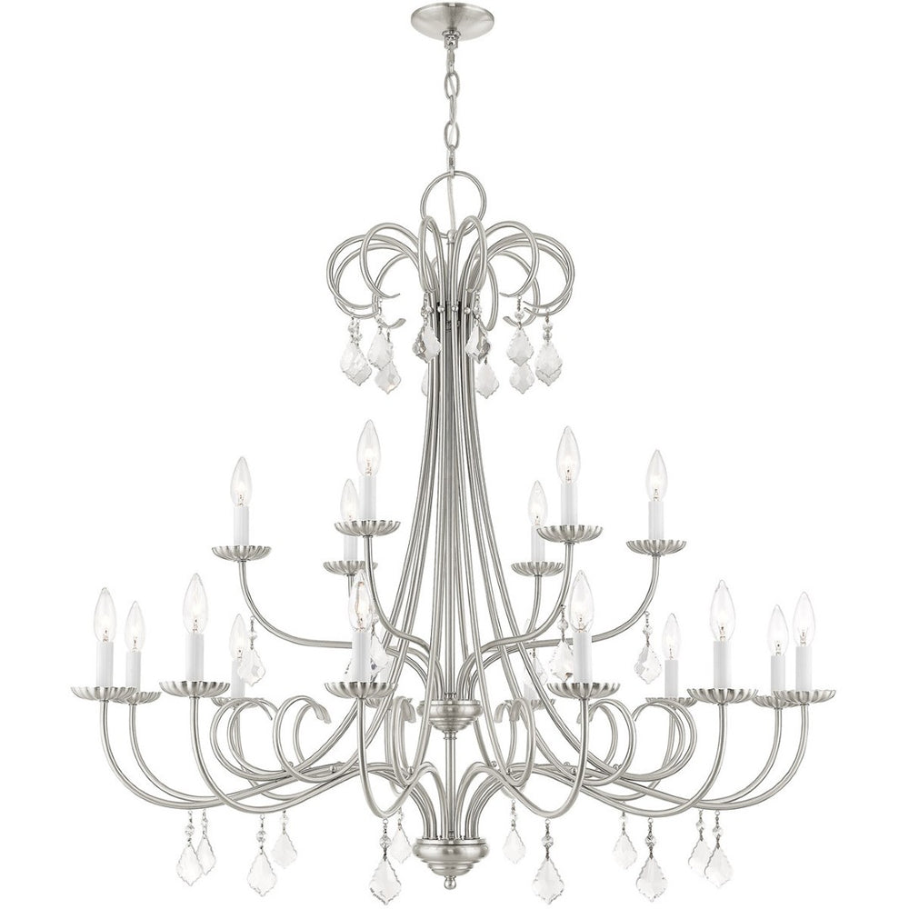 HomeRoots Multi Light Dimmable Chandelier - Modern Cylinder Shades, Adjustable Brightness, and Versatile Design 687221