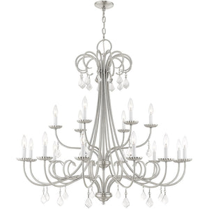 HomeRoots Multi Light Dimmable Chandelier - Modern Cylinder Shades, Adjustable Brightness, and Versatile Design 687221
