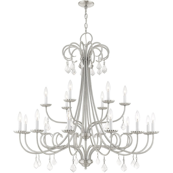 HomeRoots Multi Light Dimmable Chandelier - Modern Cylinder Shades, Adjustable Brightness, and Versatile Design 687221