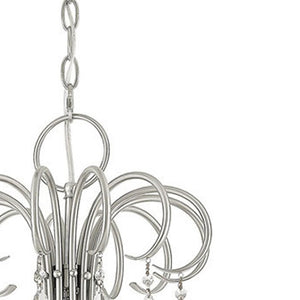 HomeRoots Multi Light Dimmable Chandelier - Modern Cylinder Shades, Adjustable Brightness, and Versatile Design 687221