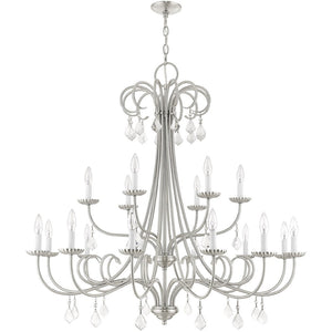 HomeRoots Multi Light Dimmable Chandelier - Modern Cylinder Shades, Adjustable Brightness, and Versatile Design 687221