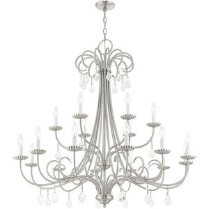HomeRoots Multi Light Dimmable Chandelier - Modern Cylinder Shades, Adjustable Brightness, and Versatile Design 687221