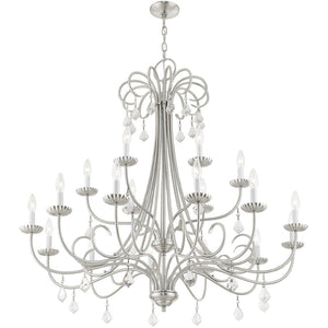 HomeRoots Multi Light Dimmable Chandelier - Modern Cylinder Shades, Adjustable Brightness, and Versatile Design 687221