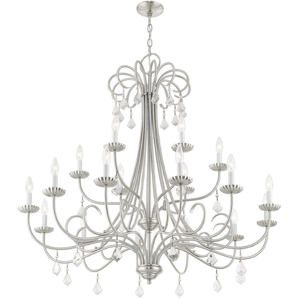 HomeRoots Multi Light Dimmable Chandelier - Modern Cylinder Shades, Adjustable Brightness, and Versatile Design 687221
