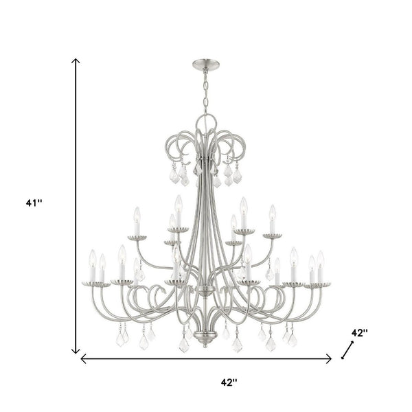 HomeRoots Multi Light Dimmable Chandelier - Modern Cylinder Shades, Adjustable Brightness, and Versatile Design 687221