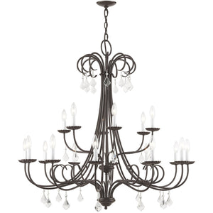 HomeRoots Multi Light Dimmable Chandelier - Modern Steel Shades for Sophisticated Ambiance in Any Room 687222