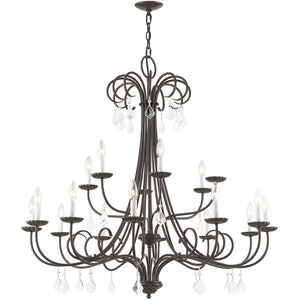 HomeRoots Multi Light Dimmable Chandelier - Modern Steel Shades for Sophisticated Ambiance in Any Room 687222