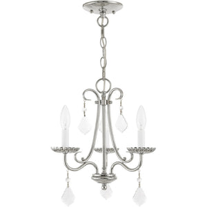 HomeRoots Three Light Dimmable Chandelier – Modern Cylinder Shades, Steel Frame, Adjustable Ambiance for Home 687223