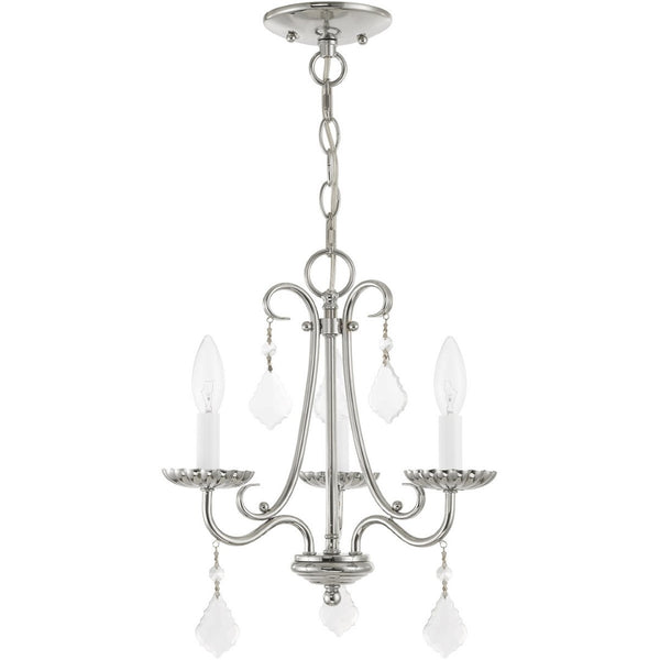 HomeRoots Three Light Dimmable Chandelier – Modern Cylinder Shades, Steel Frame, Adjustable Ambiance for Home 687223