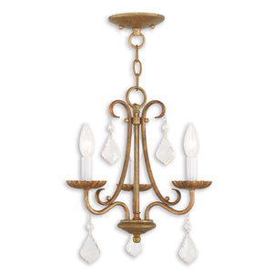 HomeRoots Three Light Dimmable Chandelier - Modern Cylindrical Shades for Stylish Ambient Lighting Anywhere 687224