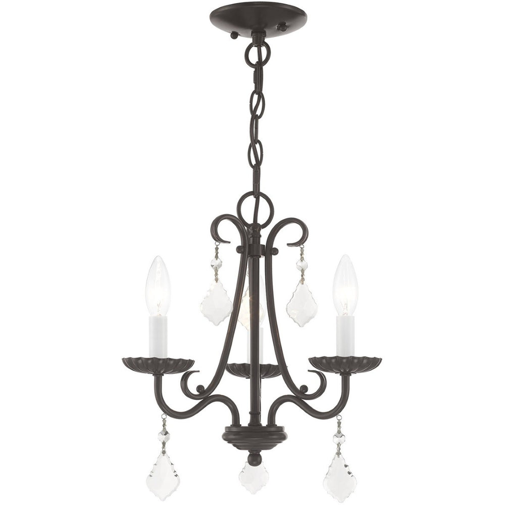 HomeRoots Three Light Dimmable Chandelier with Unique Cylindrical Shades for Modern Home Décor and Style 687226