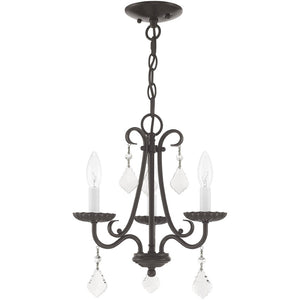 HomeRoots Three Light Dimmable Chandelier with Unique Cylindrical Shades for Modern Home Décor and Style 687226