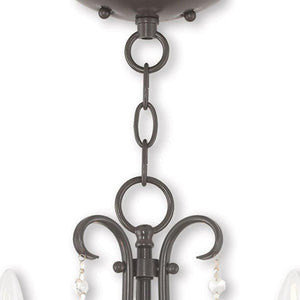 HomeRoots Three Light Dimmable Chandelier with Unique Cylindrical Shades for Modern Home Décor and Style 687226