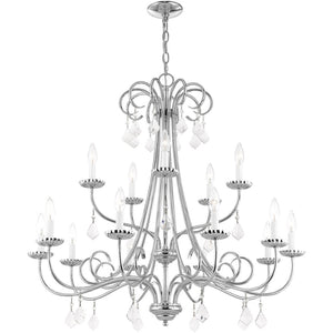 HomeRoots Multi Light Dimmable Chandelier - Modern Steel Fixture with Warm Cylindrical Shades for Any Space 687233