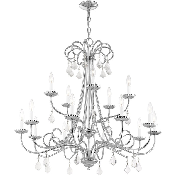HomeRoots Multi Light Dimmable Chandelier - Modern Steel Fixture with Warm Cylindrical Shades for Any Space 687233