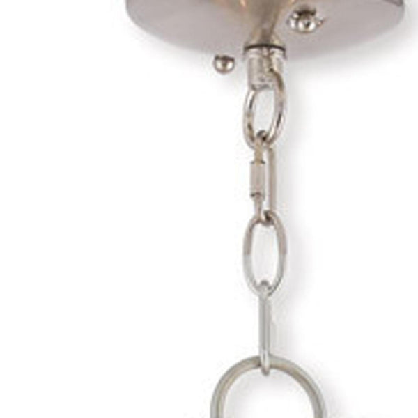HomeRoots Multi Light Dimmable Chandelier - Modern Steel Cylinder Shades for Elegant Home Ambiance & Style 687234
