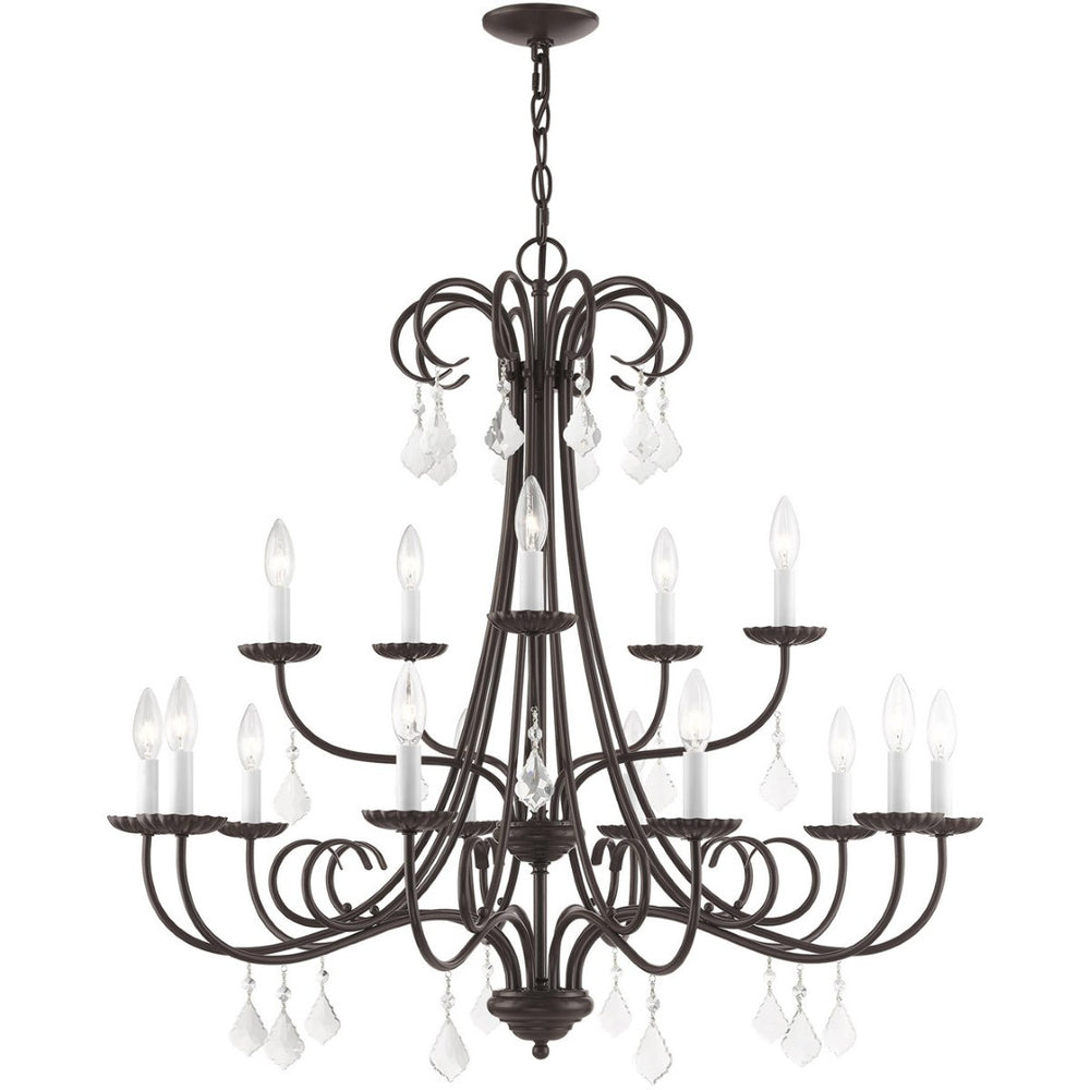 HomeRoots Multi Light Dimmable Chandelier - Modern Cylinder Shades for Versatile, Stylish Indoor Lighting Solutions 687235