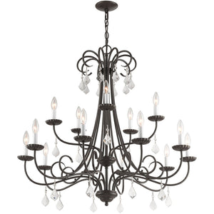 HomeRoots Multi Light Dimmable Chandelier - Modern Cylinder Shades for Versatile, Stylish Indoor Lighting Solutions 687235