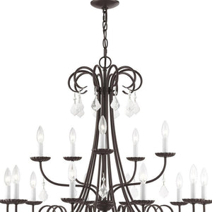 HomeRoots Multi Light Dimmable Chandelier - Modern Cylinder Shades for Versatile, Stylish Indoor Lighting Solutions 687235