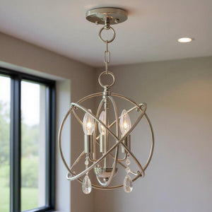 HomeRoots Three Light Dimmable Chandelier – Elegant Cylinder Shades for Modern Spaces, Adjustable Ambiance & Style 687240