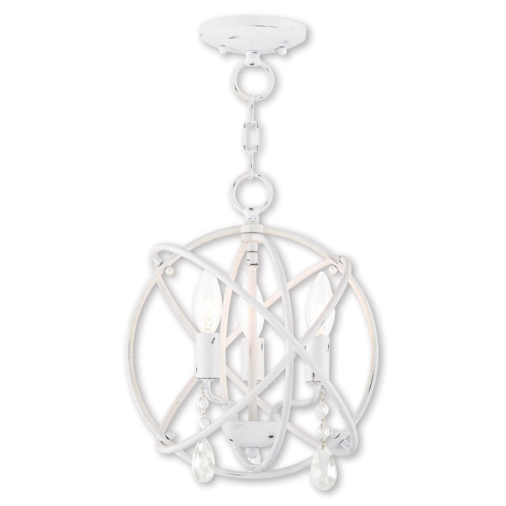 HomeRoots Three Light Dimmable Chandelier - Modern Steel Shades for Versatile Lighting in Any Room Style 687241