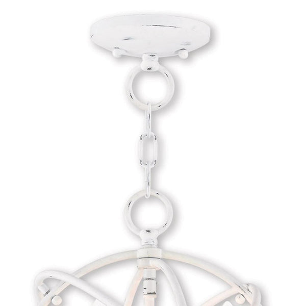 HomeRoots Three Light Dimmable Chandelier - Modern Steel Shades for Versatile Lighting in Any Room Style 687241