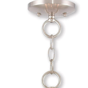 HomeRoots Three Light Dimmable Chandelier - Modern Cylinder Shades for Stylish Home Lighting & Ambiance 687242