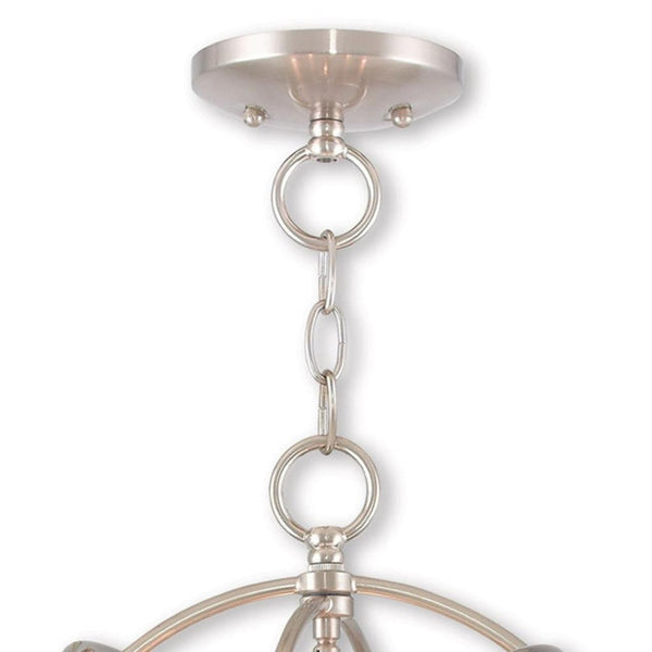 HomeRoots Three Light Dimmable Chandelier - Modern Cylinder Shades for Stylish Home Lighting & Ambiance 687242