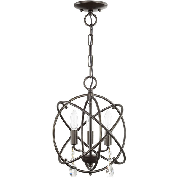 HomeRoots Three Light Dimmable Chandelier – Modern Cylinder Shades for Stylish Ambiance in Any Room 687243