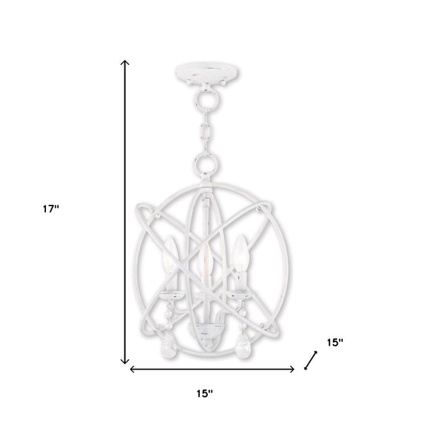 HomeRoots Three Light Dimmable Chandelier – Modern Cylinder Shades for Stylish Ambiance in Any Room 687245