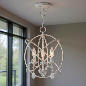 HomeRoots Three Light Dimmable Chandelier – Modern Cylinder Shades for Stylish Ambiance in Any Room 687245