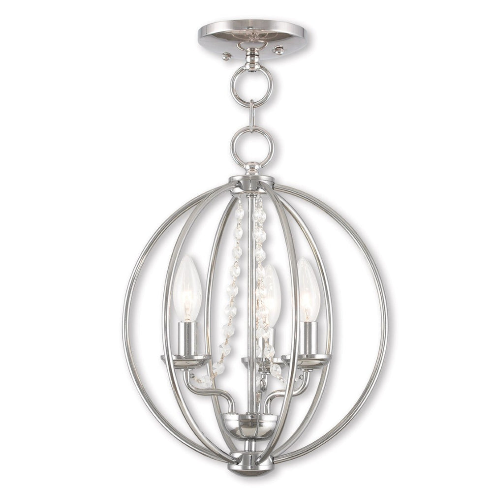 HomeRoots Three Light Dimmable Chandelier - Modern Steel Shades, Adjustable for Any Space, Perfect Ambiance! 687251
