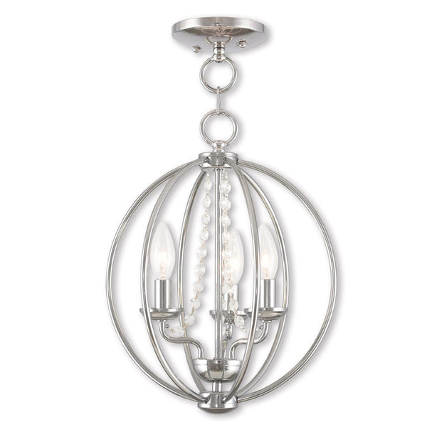 HomeRoots Three Light Dimmable Chandelier - Modern Steel Shades, Adjustable for Any Space, Perfect Ambiance! 687251