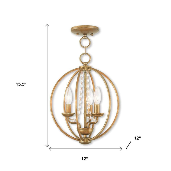 HomeRoots Three Light Dimmable Chandelier: Modern Pendant with Cylindrical Shades for Elegant Lighting Decor 687252