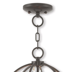 HomeRoots Three Light Dimmable Chandelier – Modern Cylindrical Shades for Elegant Home Illumination & Style 687253
