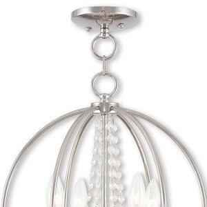 HomeRoots Four Light Dimmable Chandelier with Sleek Cylindrical Shades – Modern Illumination for Any Room 687254