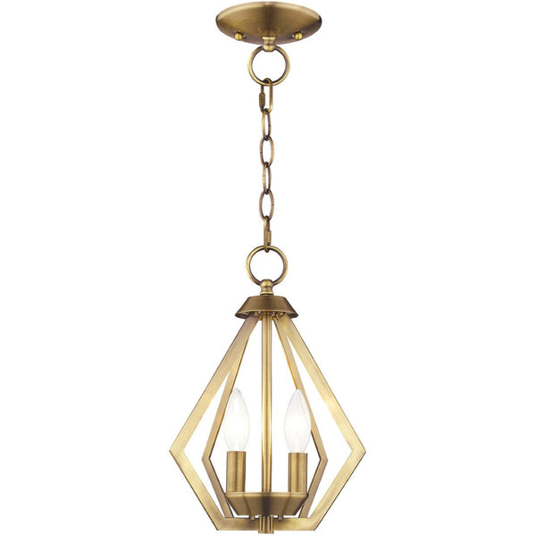 HomeRoots Two Light Dimmable Chandelier – Sleek Cylinder Shades for Contemporary Home Ambiance & Style 687260