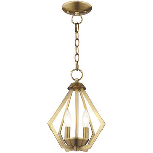 HomeRoots Two Light Dimmable Chandelier – Sleek Cylinder Shades for Contemporary Home Ambiance & Style 687260