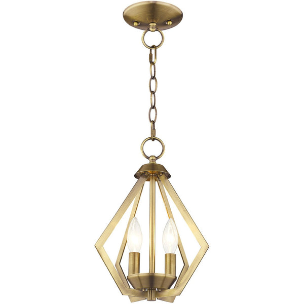 HomeRoots Two Light Dimmable Chandelier – Sleek Cylinder Shades for Contemporary Home Ambiance & Style 687260