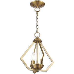 HomeRoots Two Light Dimmable Chandelier – Sleek Cylinder Shades for Contemporary Home Ambiance & Style 687260