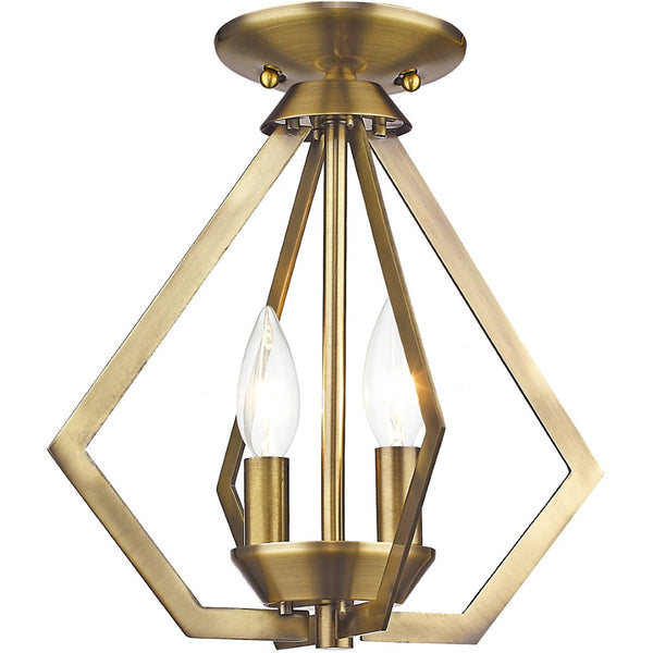HomeRoots Two Light Dimmable Chandelier – Sleek Cylinder Shades for Contemporary Home Ambiance & Style 687260
