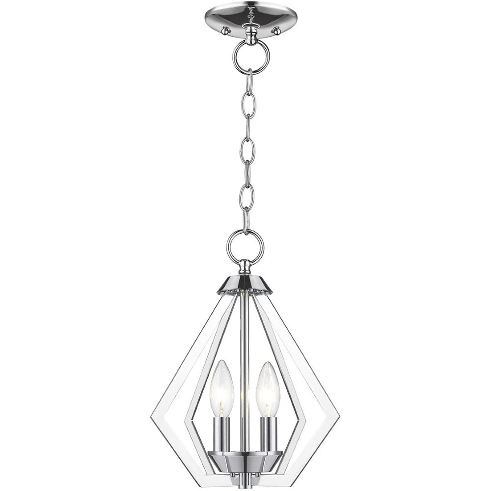 HomeRoots Two Light Dimmable Chandelier with Modern Cylinder Shades for Stylish Adjustable Illumination 687261