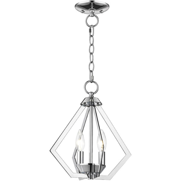 HomeRoots Two Light Dimmable Chandelier with Modern Cylinder Shades for Stylish Adjustable Illumination 687261