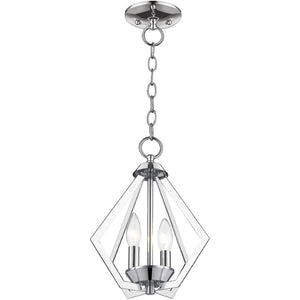HomeRoots Two Light Dimmable Chandelier with Modern Cylinder Shades for Stylish Adjustable Illumination 687261