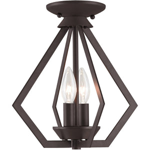 HomeRoots Bronze Elegant Two-Light Dimmable Chandelier with Shades – Perfect for Dining Rooms & Entryways 687262