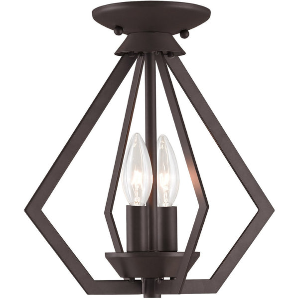HomeRoots Bronze Elegant Two-Light Dimmable Chandelier with Shades – Perfect for Dining Rooms & Entryways 687262