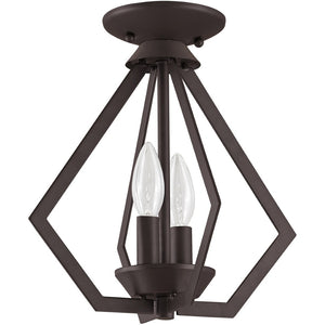 HomeRoots Bronze Elegant Two-Light Dimmable Chandelier with Shades – Perfect for Dining Rooms & Entryways 687262