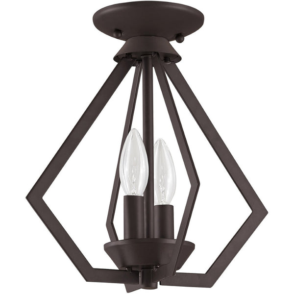 HomeRoots Bronze Elegant Two-Light Dimmable Chandelier with Shades – Perfect for Dining Rooms & Entryways 687262